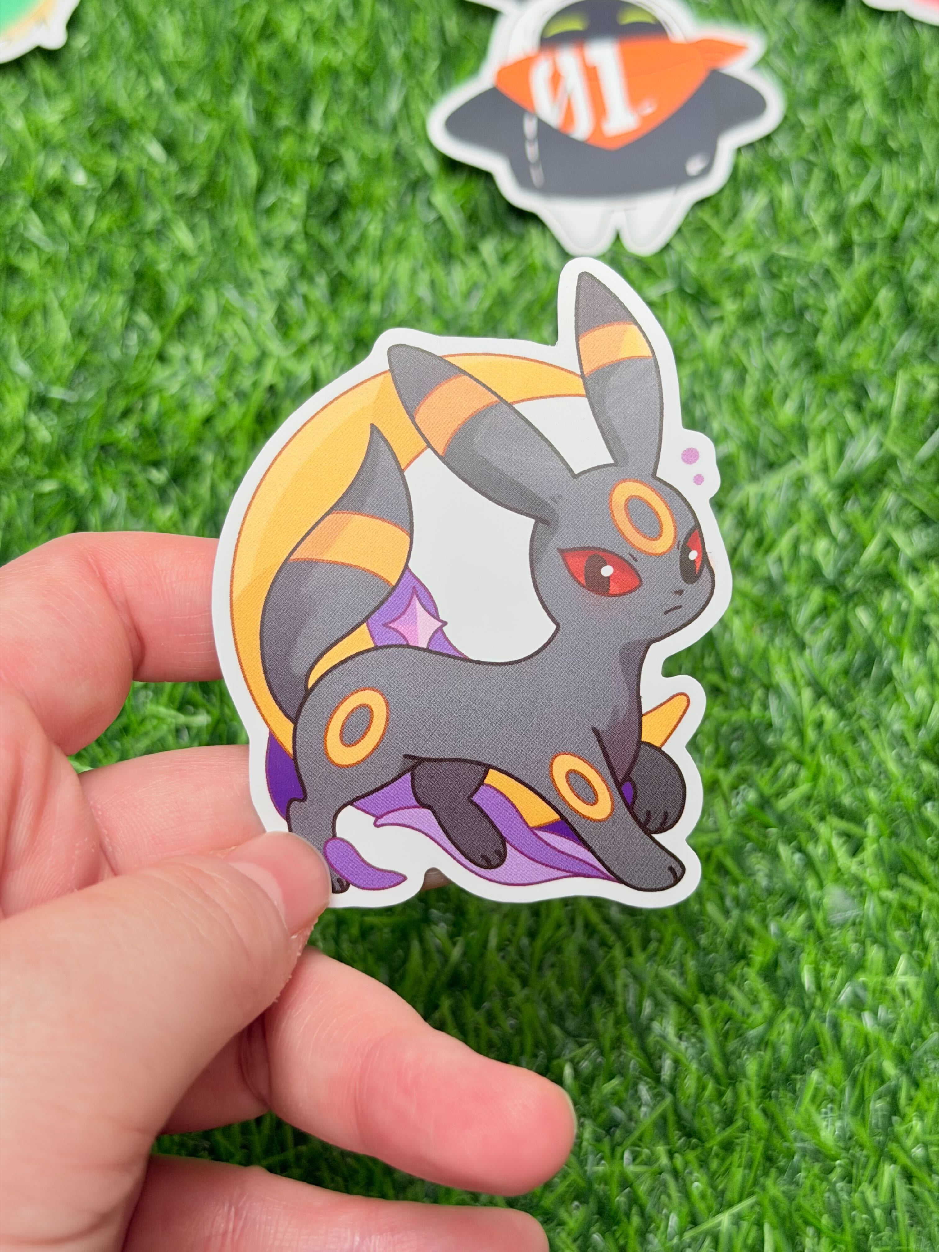 Pokémon Eeveelution Matte Vinyl Stickers | Umbreon & Sylveon