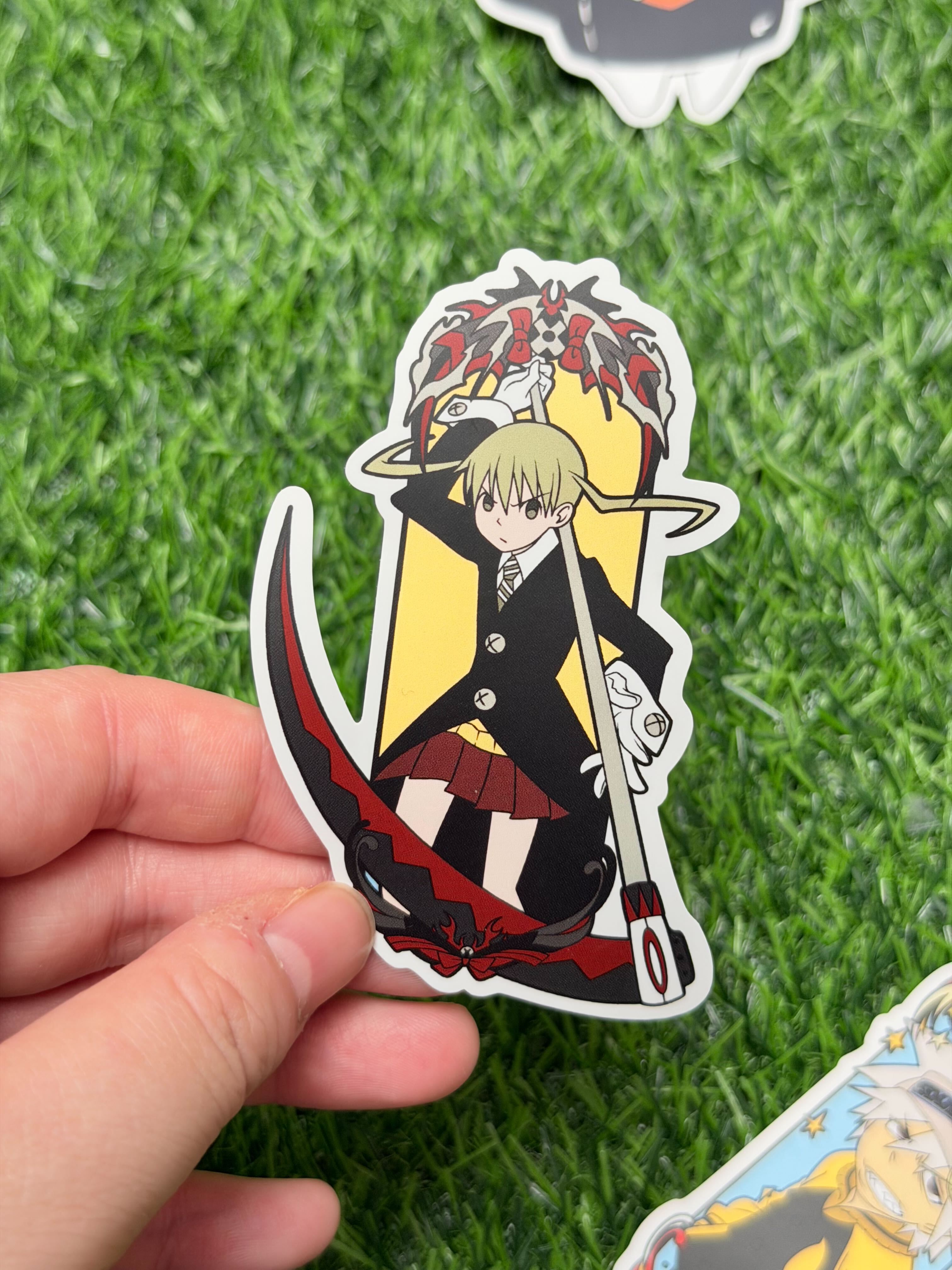 Soul Eater Matte Vinyl Stickers | Maka Albarn & Soul Evans