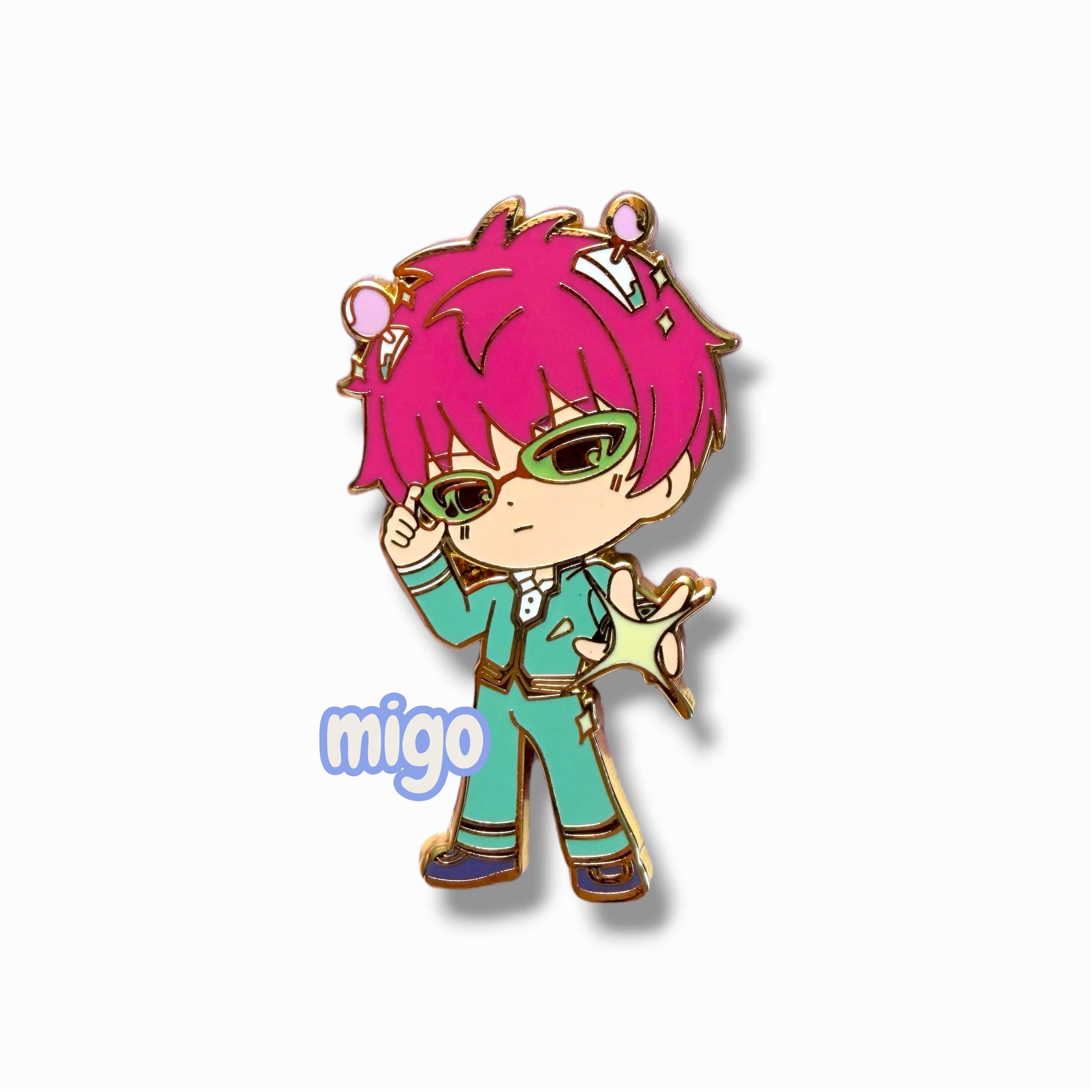 Saiki K Hard Enamel Pin – Kusuo Saiki Anime Pin | The Disastrous Life of Saiki K