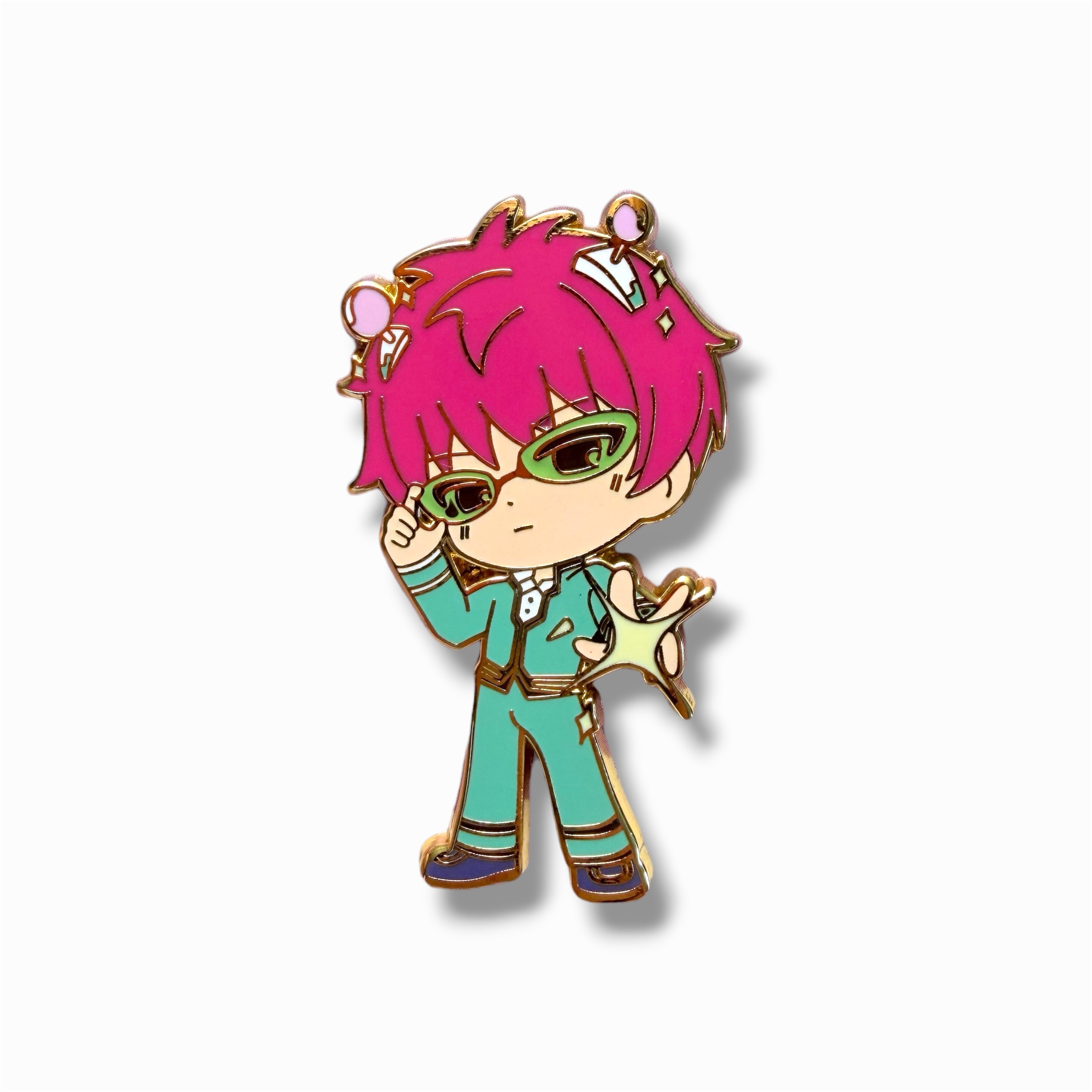 Saiki K Hard Enamel Pin – Kusuo Saiki Anime Pin | The Disastrous Life of Saiki K
