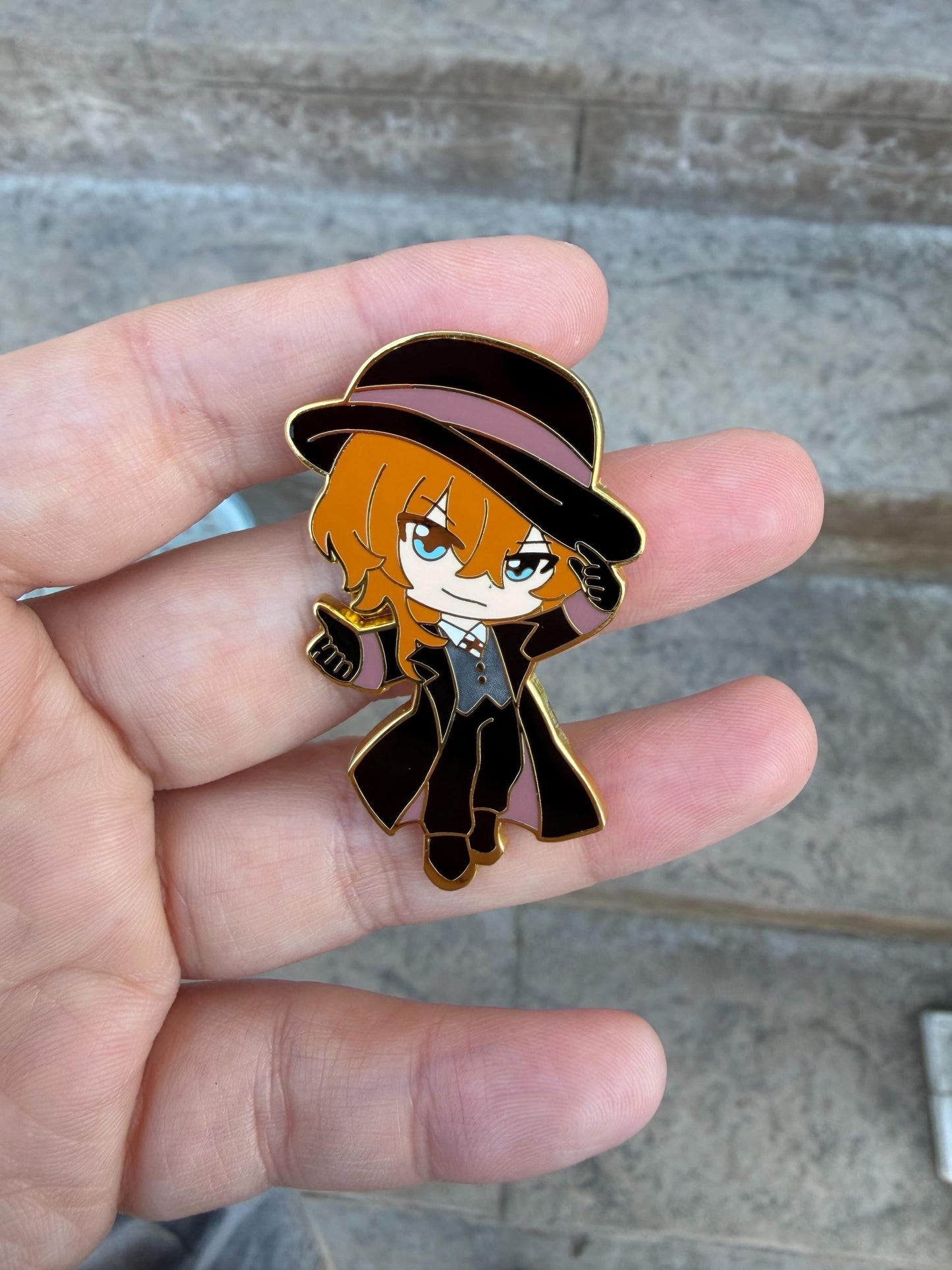 Bungo Stray Dogs enamel pins, Osamu and Chuuya