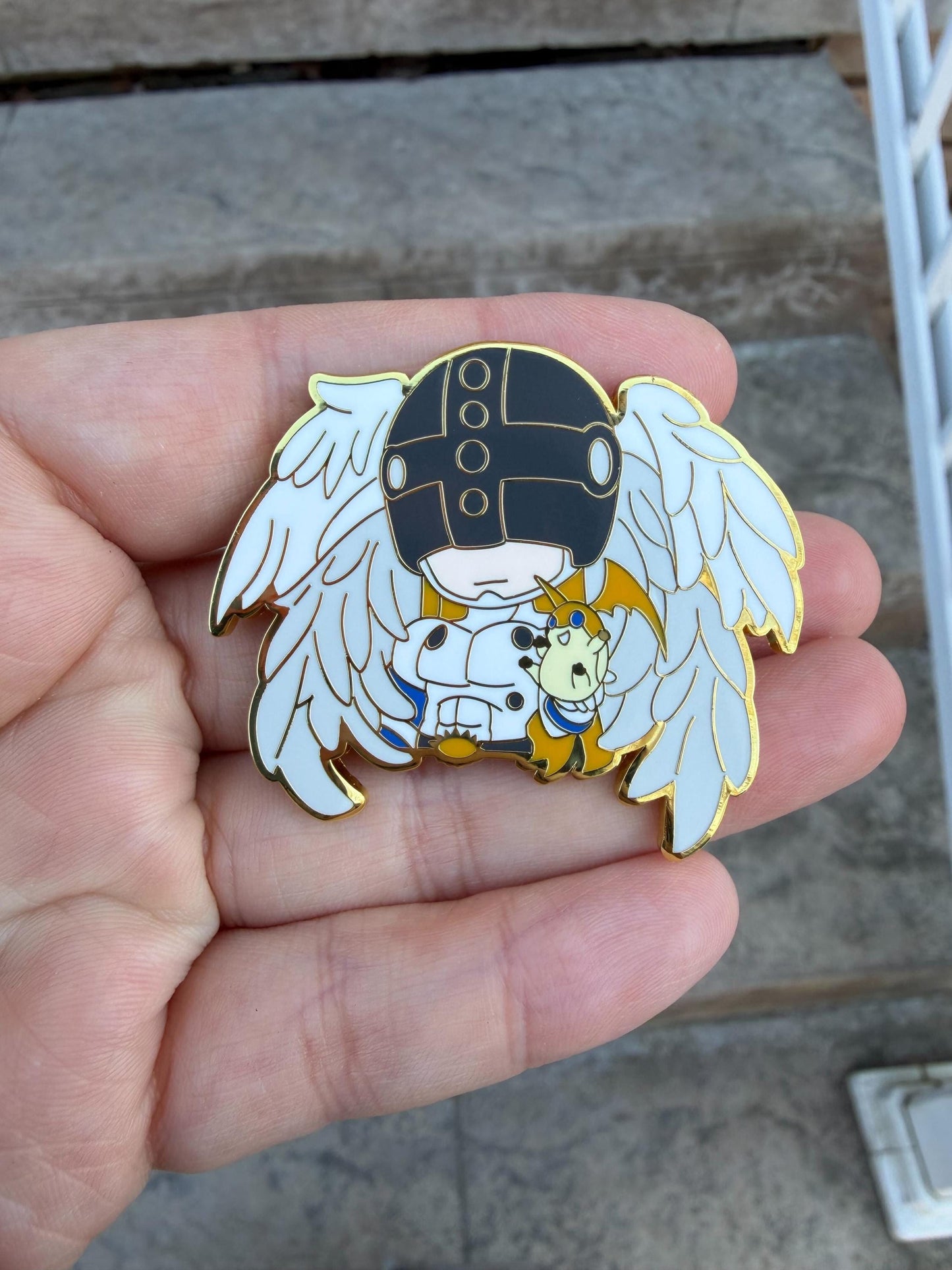 Digimon Enamel pins, Angewomen, Angemon, Greymon pins