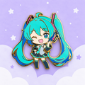 Chibi Hatsune Miku Hard Enamel Pin | Virtual Vocalist