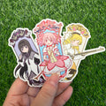 Puella Magi Madoka Magica Matte Vinyl Stickers | Madoka Kaname, Homura Akemi & Mami Tomoe