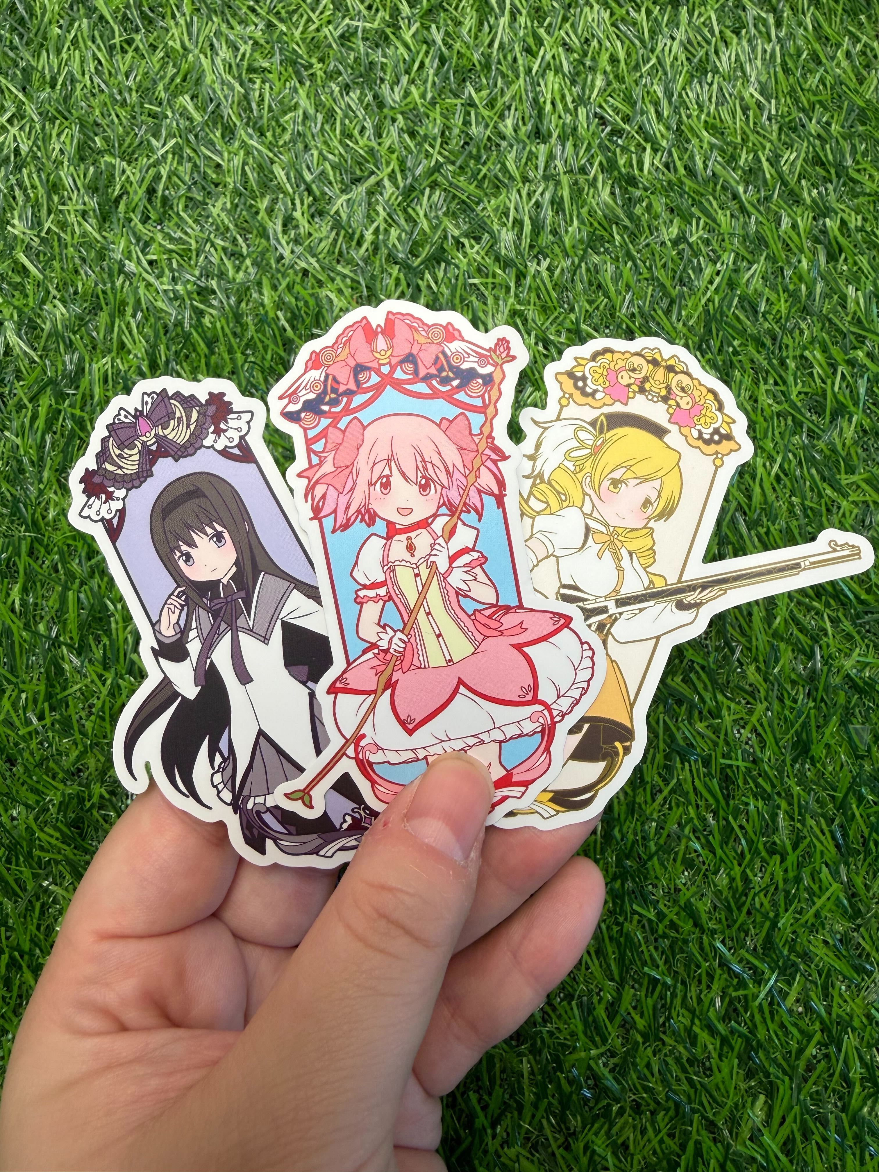 Puella Magi Madoka Magica Matte Vinyl Stickers | Madoka Kaname, Homura Akemi & Mami Tomoe