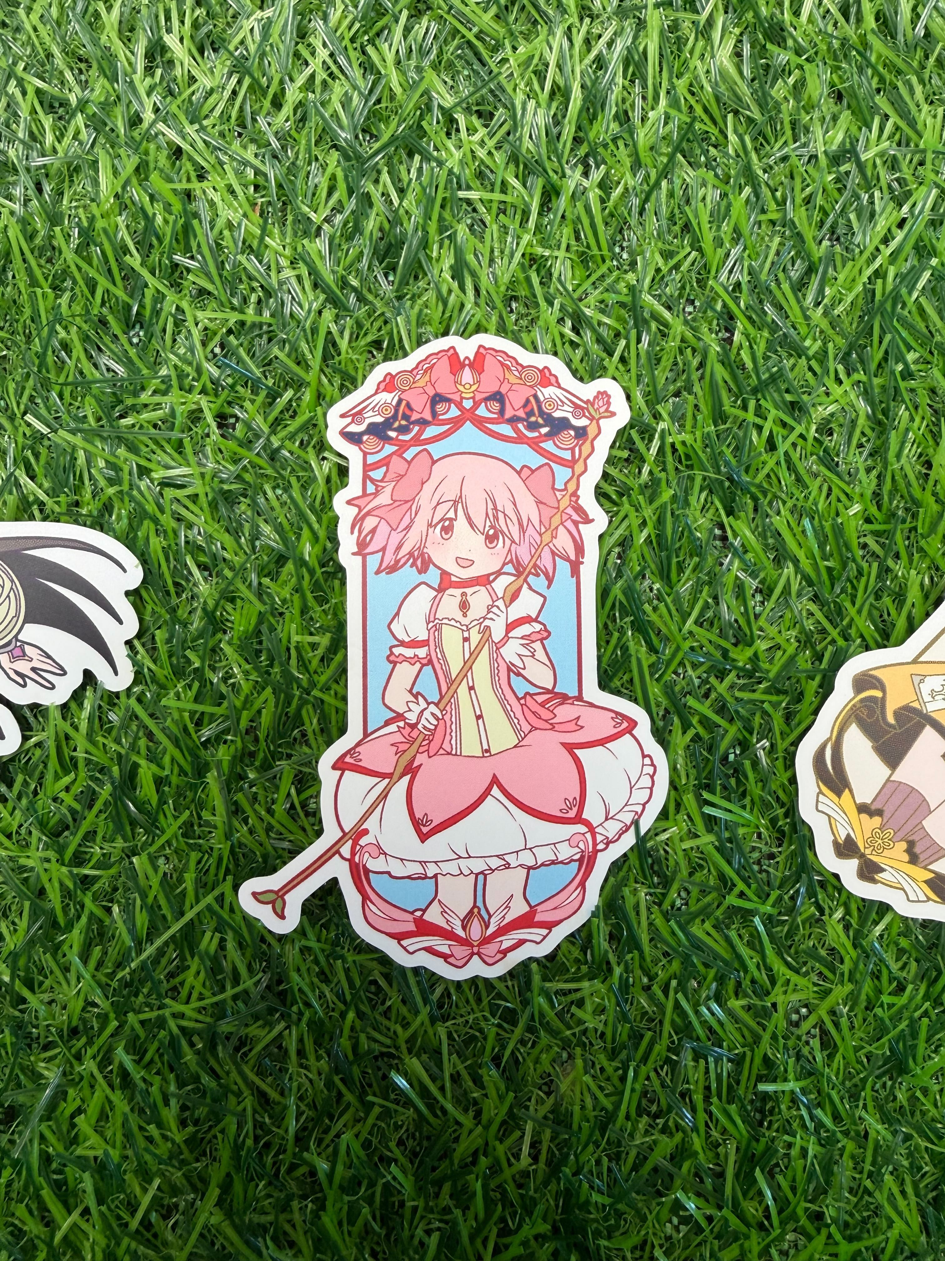 Puella Magi Madoka Magica Matte Vinyl Stickers | Madoka Kaname, Homura Akemi & Mami Tomoe