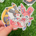 Pokémon Eeveelution Matte Vinyl Stickers | Umbreon & Sylveon