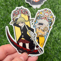 Soul Eater Matte Vinyl Stickers | Maka Albarn & Soul Evans