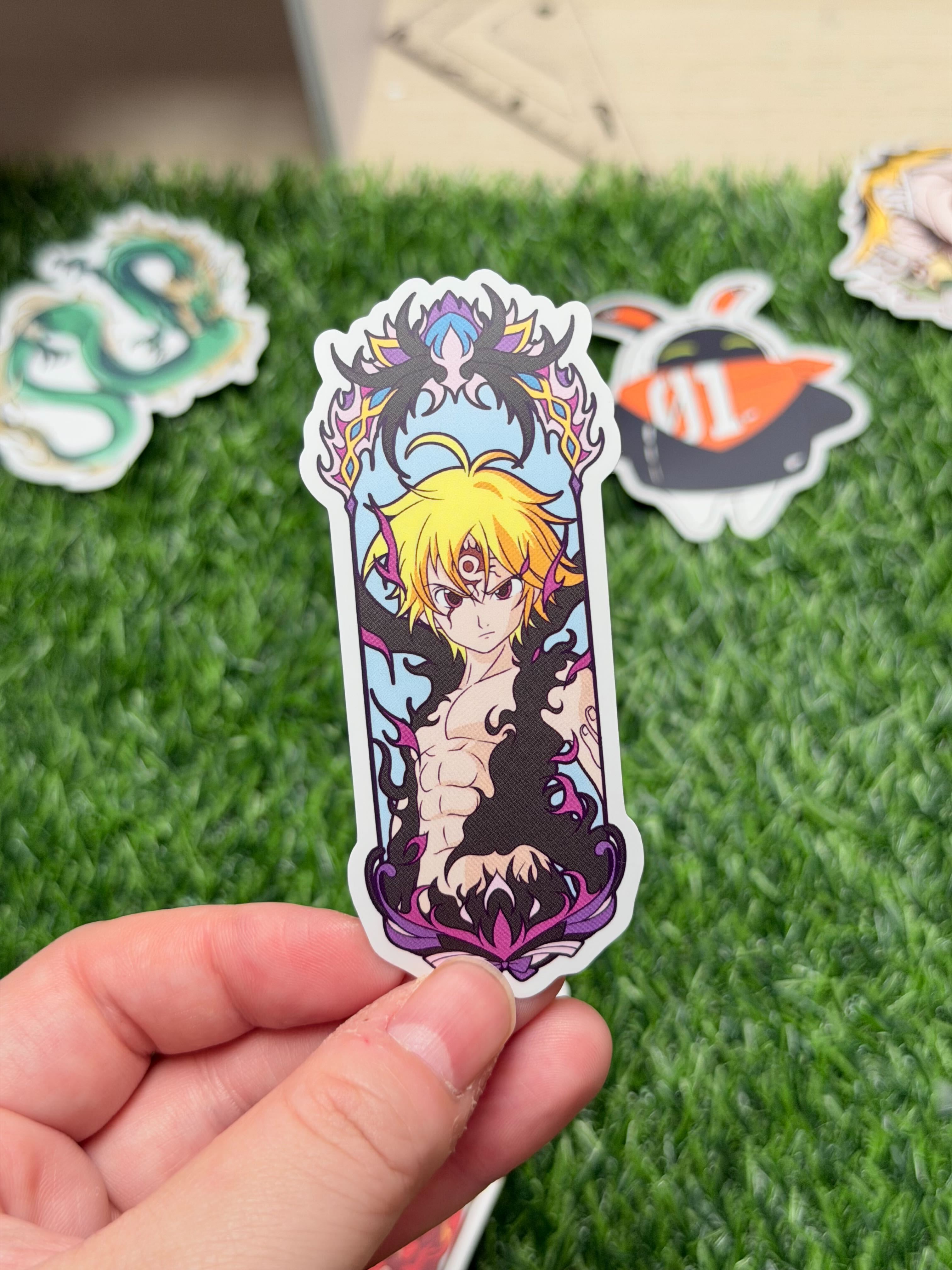 The Seven Deadly Sins Matte Vinyl Stickers | Meliodas & Ban