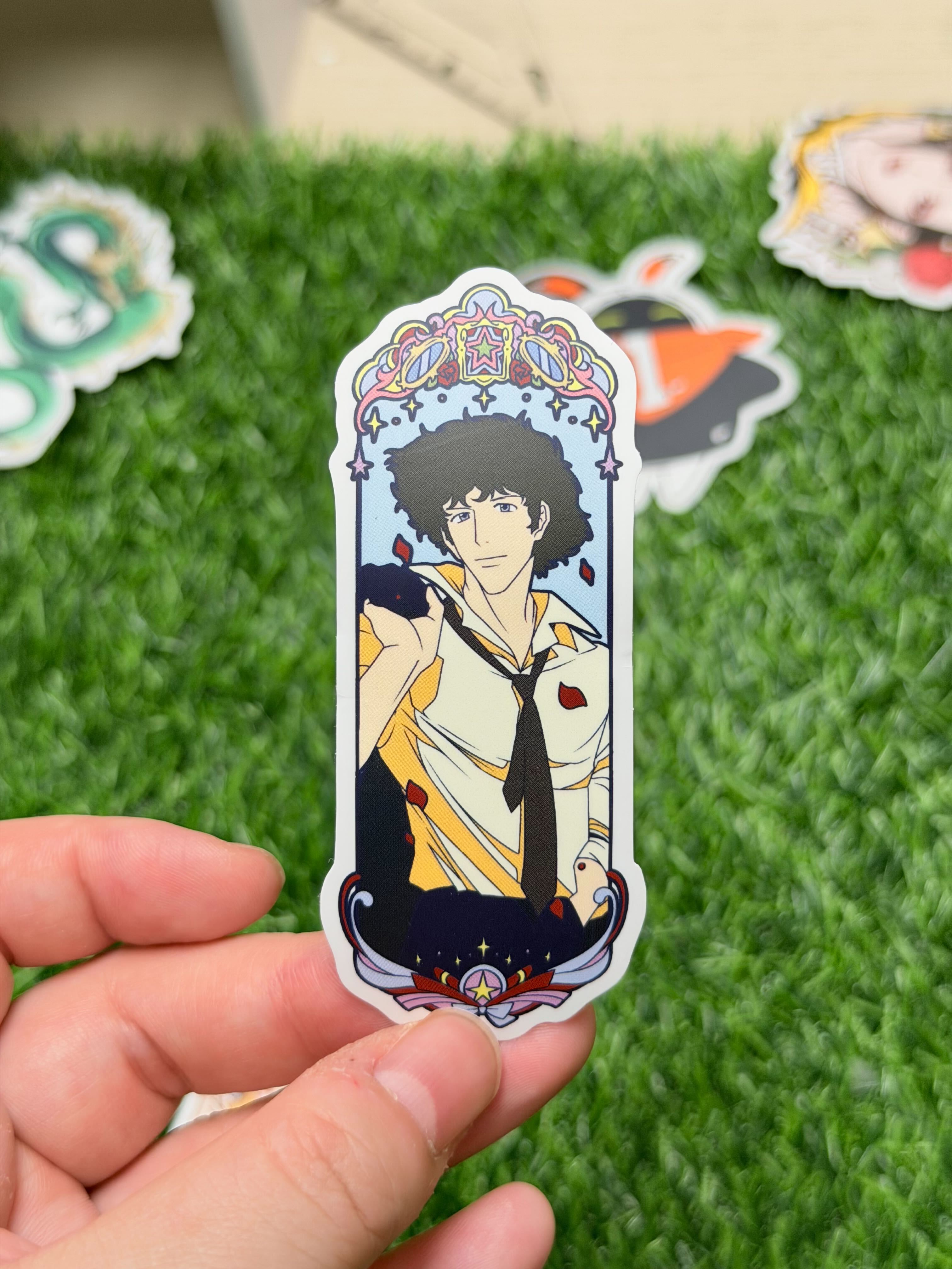 Cowboy Bebop Matte Vinyl Stickers | Spike Spiegel & Faye Valentine