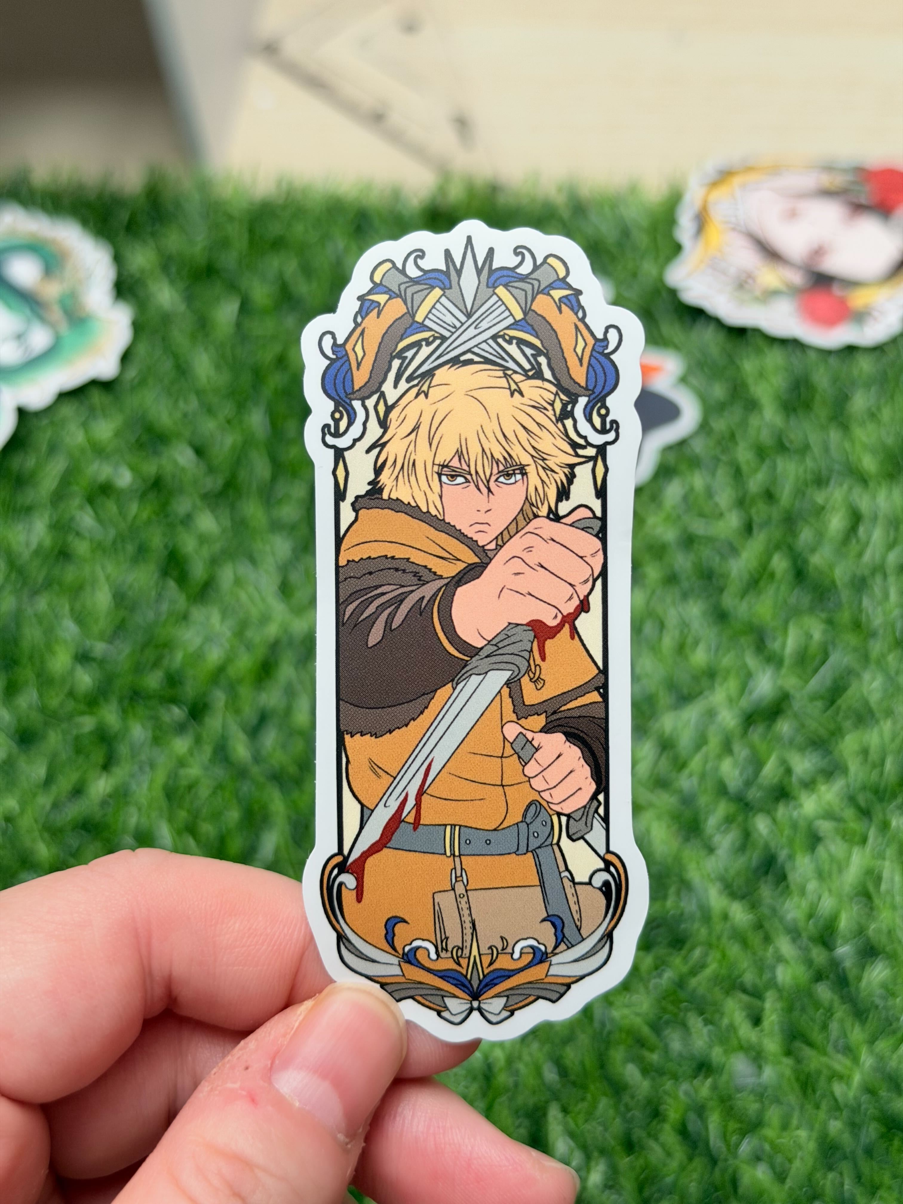 Vinland Saga Matte Vinyl Stickers | Thorfinn