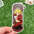 Fullmetal Alchemist Matte Vinyl Stickers | Edward Elric