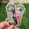 Dr. STONE Matte Vinyl Stickers | Senku Ishigami & Gen Asagiri