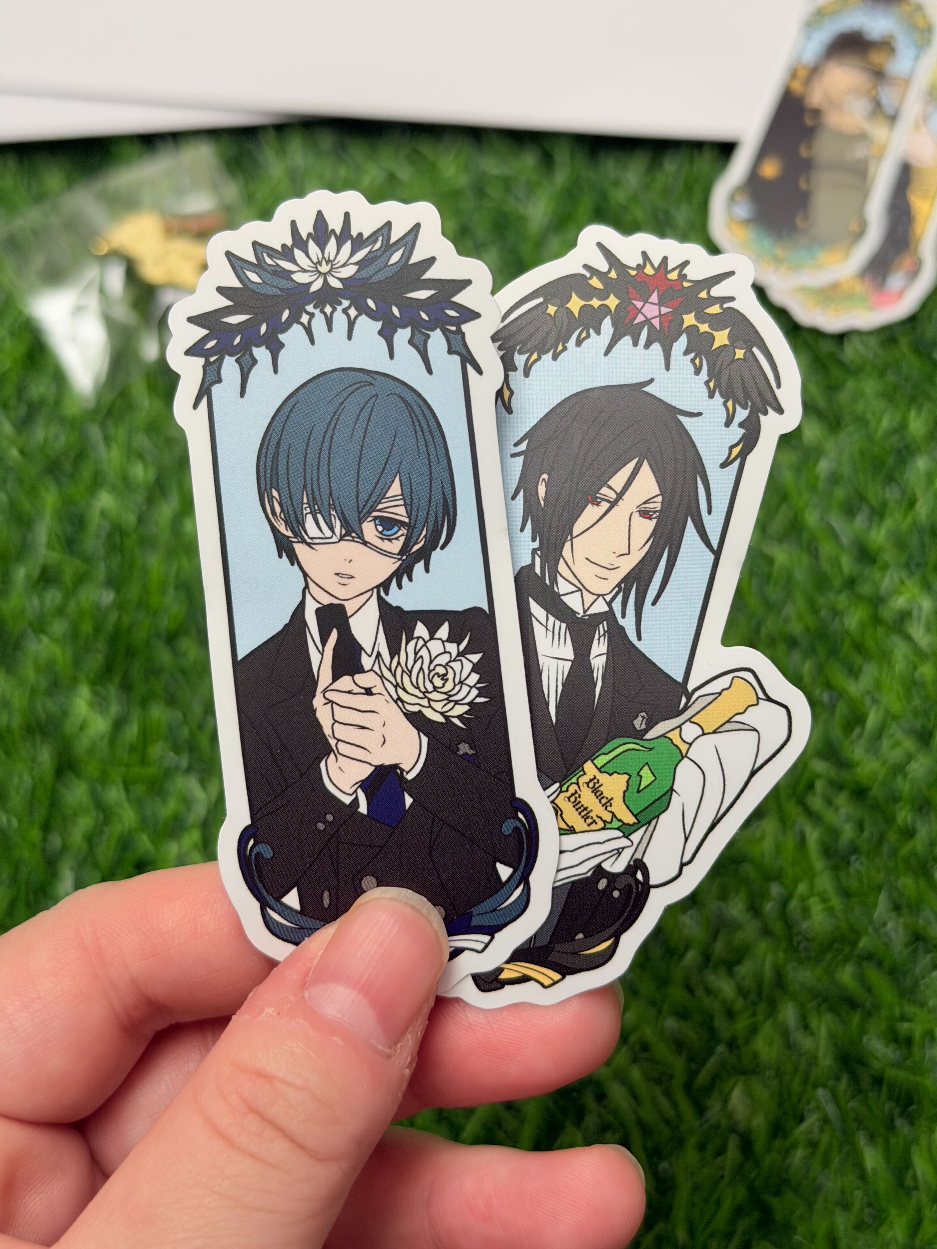 Black Butler Matte Vinyl Stickers | Ciel Phantomhive & Sebastian Michaelis