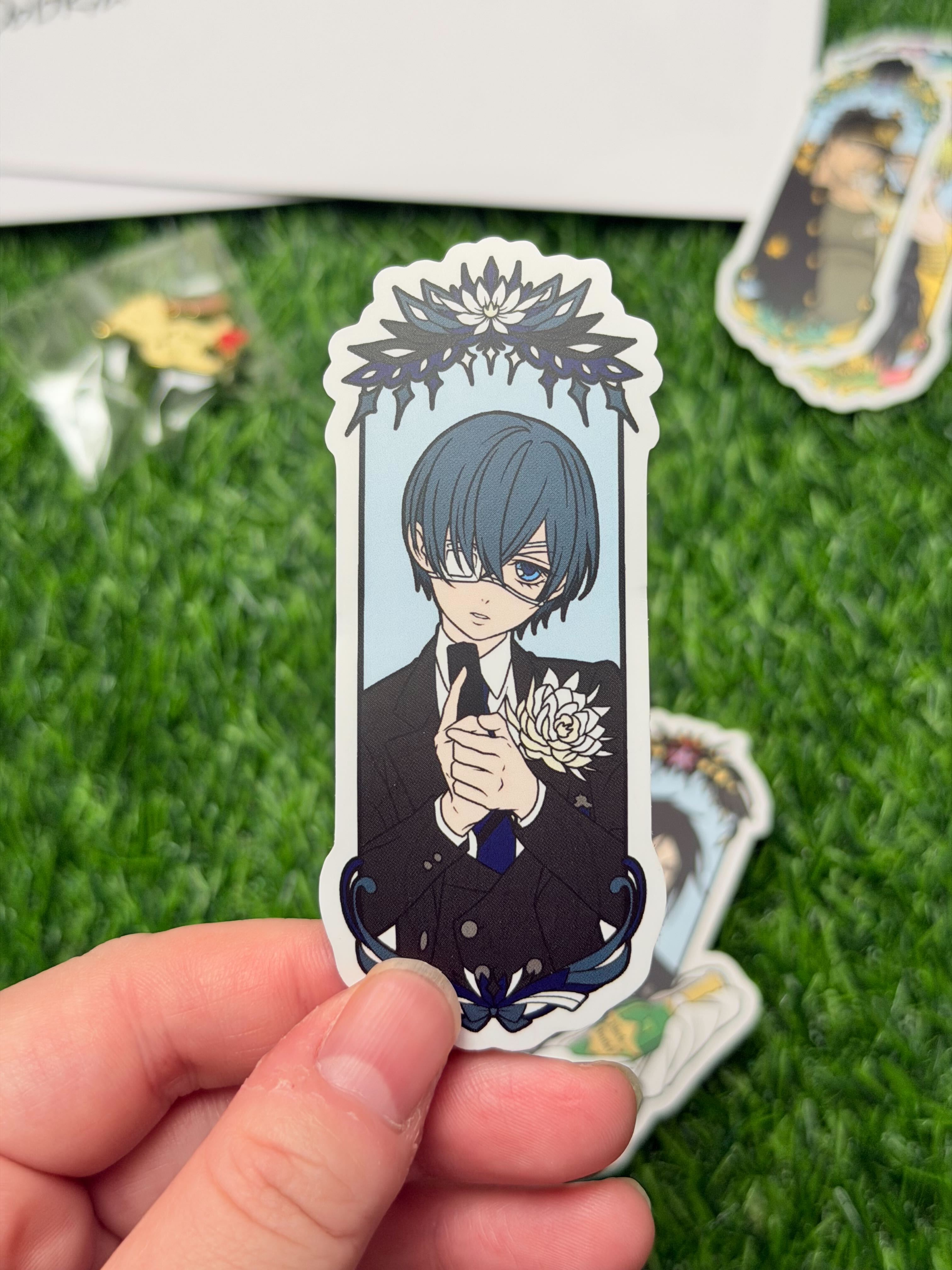 Black Butler Matte Vinyl Stickers | Ciel Phantomhive & Sebastian Michaelis