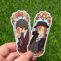 Bungo Stray Dogs Matte Vinyl Stickers – Osamu Dazai & Chuuya Nakahara