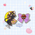 Sailor Moon Cosmic Heart Compact & Luna Cat Enamel Pin