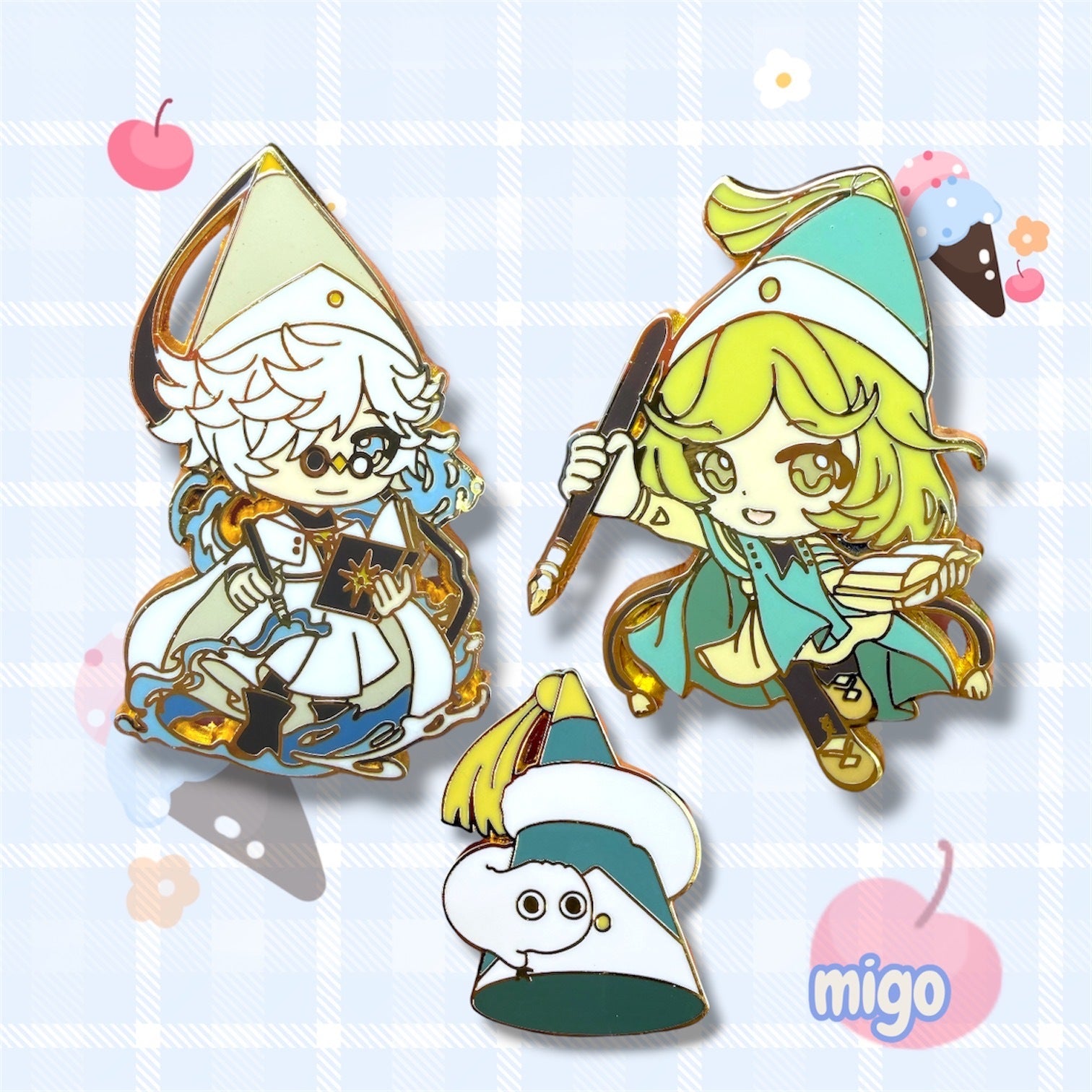 Witch Hat Atelier Coco & Qifrey Enamel Pin Set | MIGOHOUSE