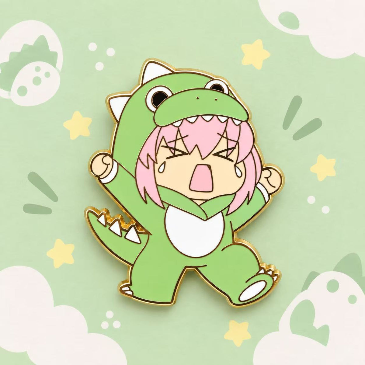 Hitori Gotoh Dinosaur Costume Hard Enamel Pin – Bocchi the Rock!