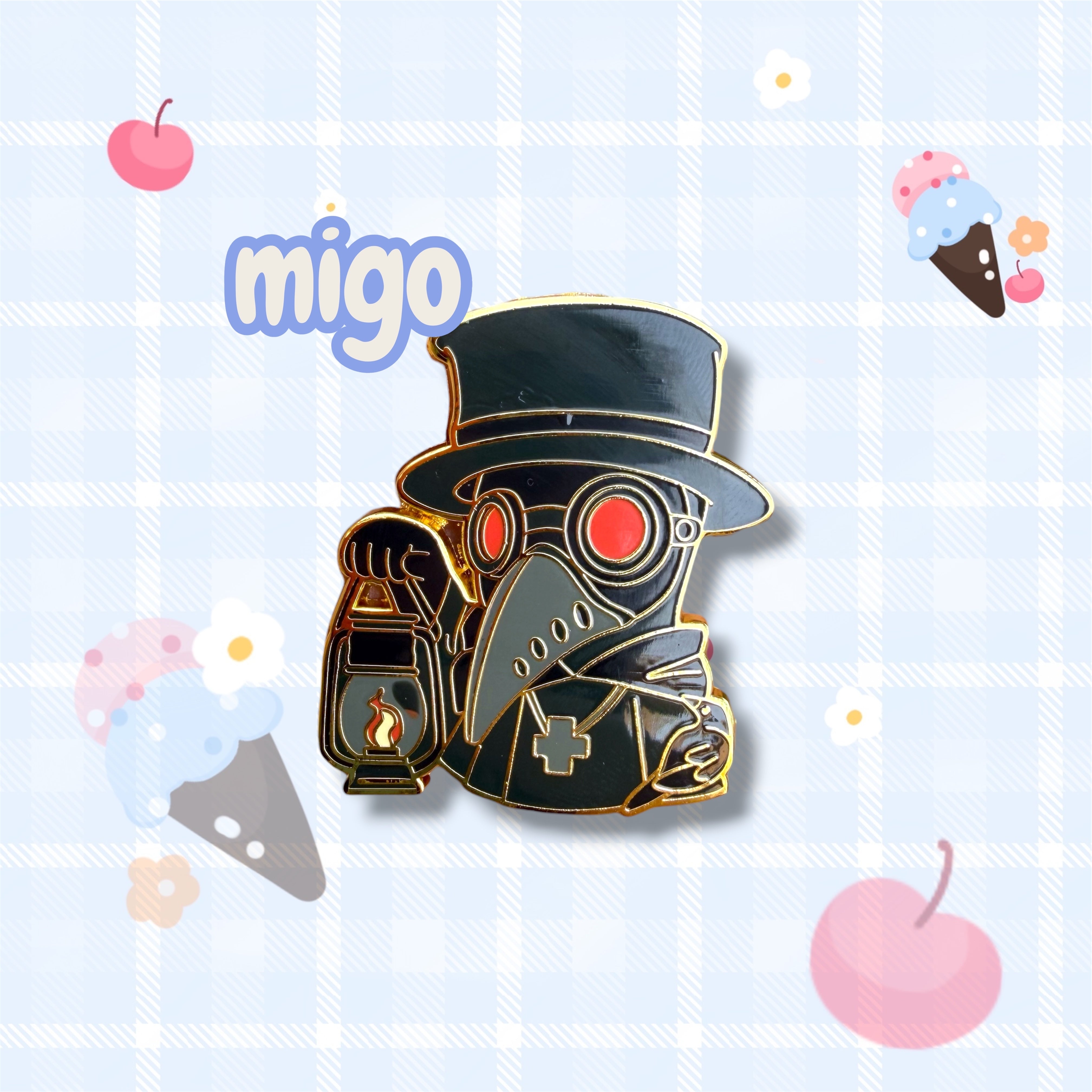 Plague Doctor Hard Enamel Pin – Gothic Crow Doctor Collectible Pin