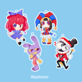 The Amazing Digital Circus Acrylic Charm – Pomni, Ragatha, Jax &amp; Caine
