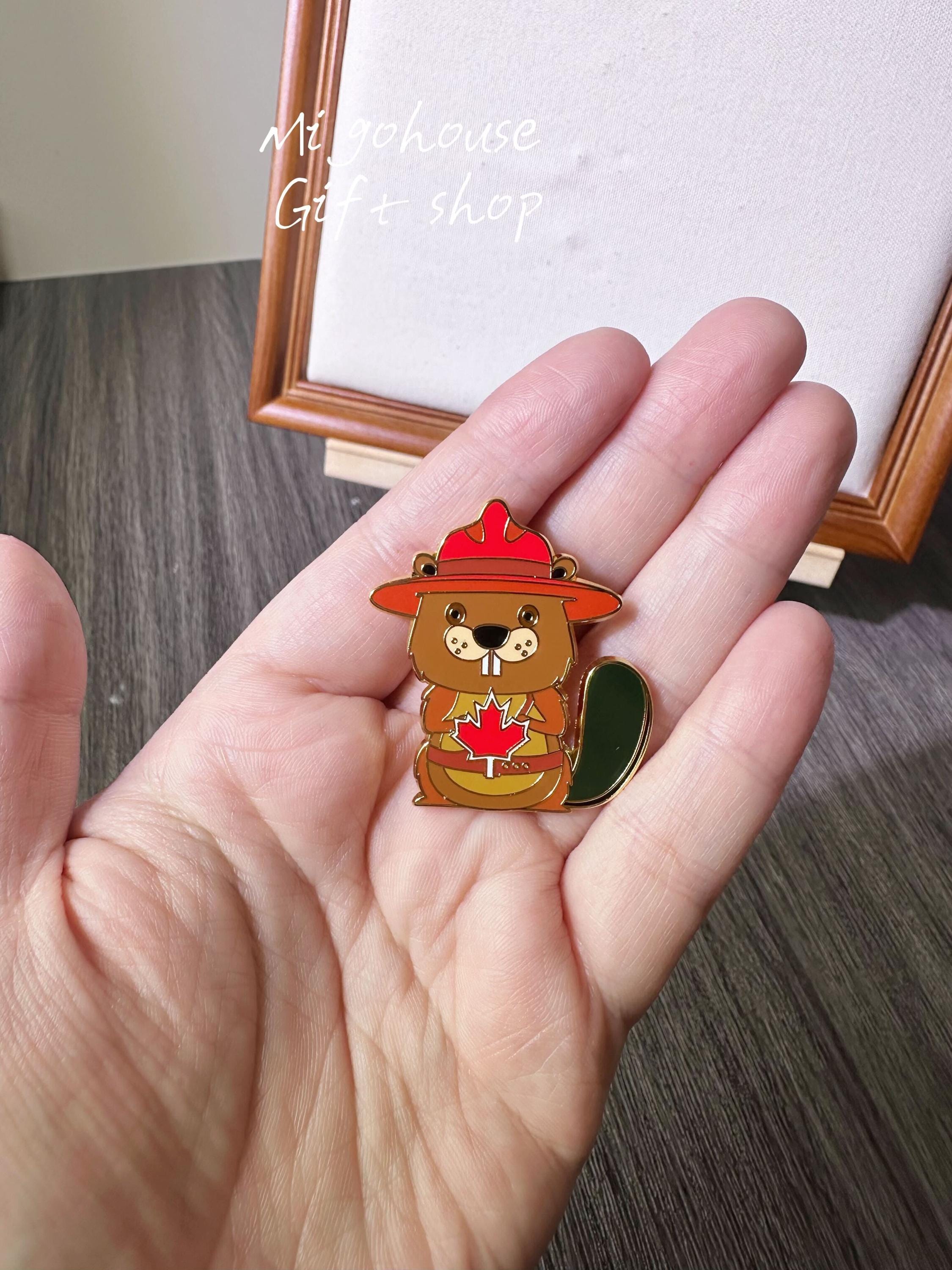 Canada Beaver Enamel Pin | Backpack & Bag Accessory