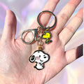 snoopy and Woodstock Enamel keychain | snoopy keychain | Woodstock keychain| snoopy lover| cute snoopy