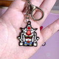 Gundam Enamel Keychain: Anime Bag Charm