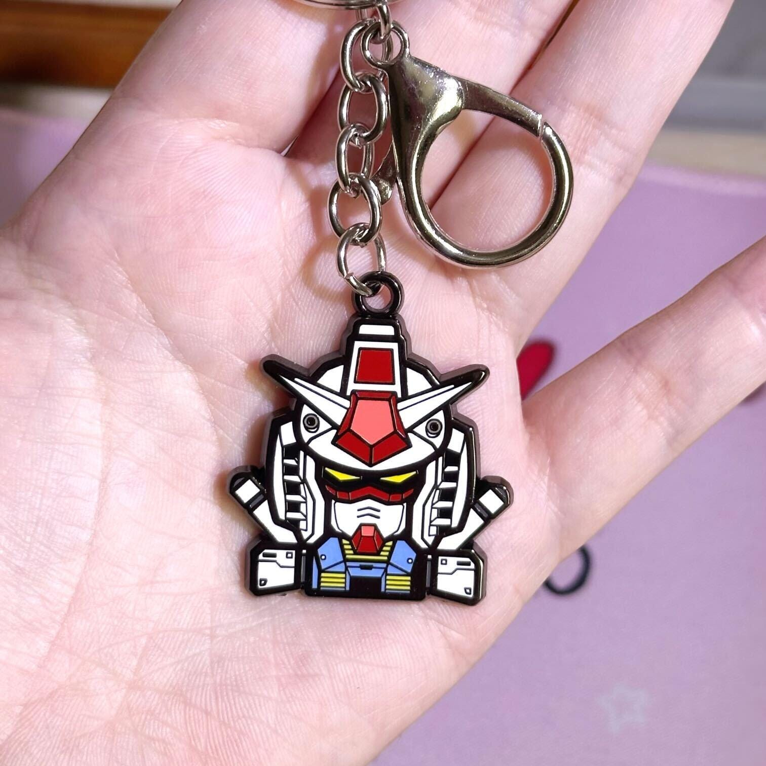 Gundam Enamel Keychain: Anime Bag Charm