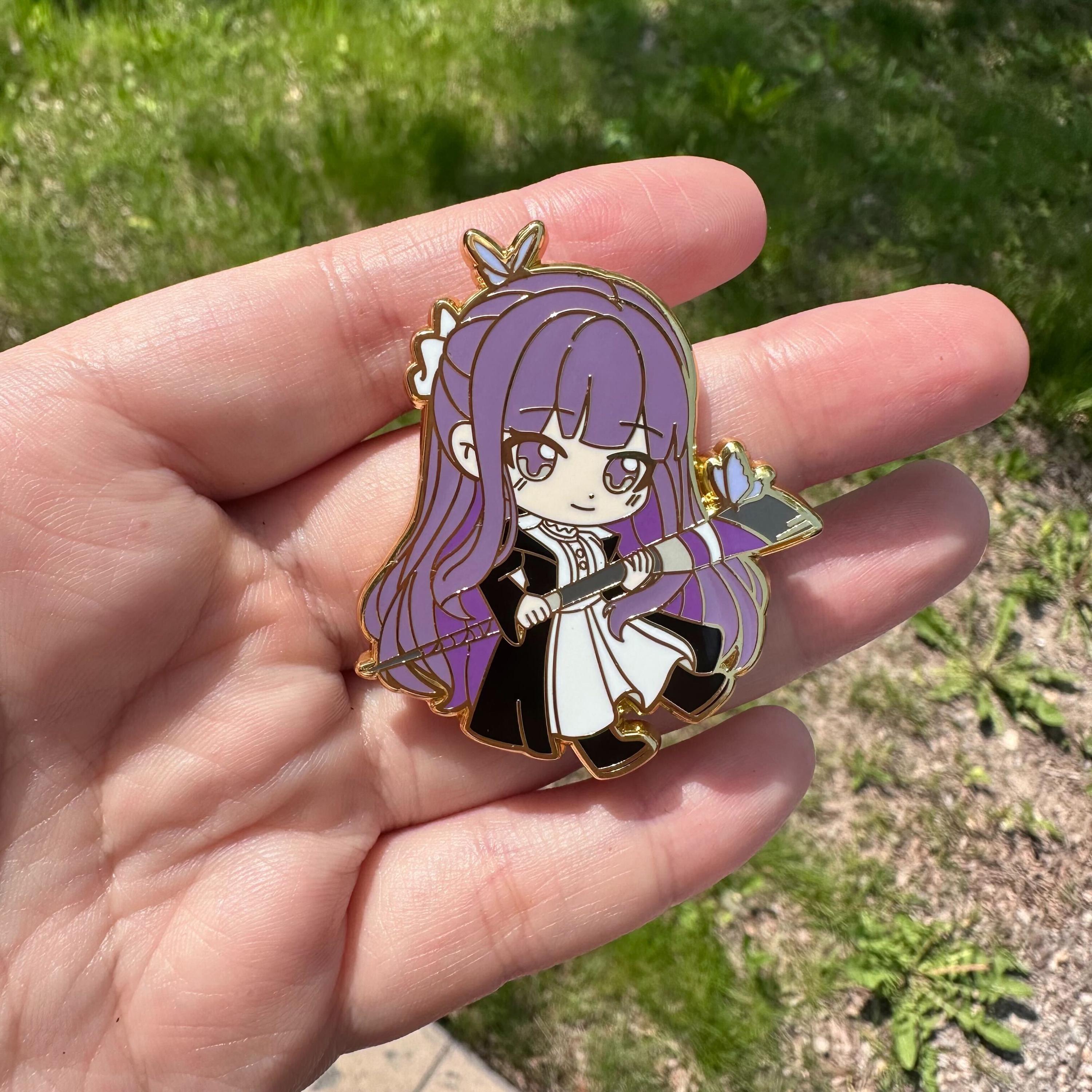 Fern Enamel Pin: Frieren the Mage - Chibi Anime Pin