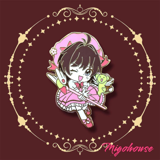 Cardcaptor Sakura Enamel Pin: Chibi Sakura the Mage
