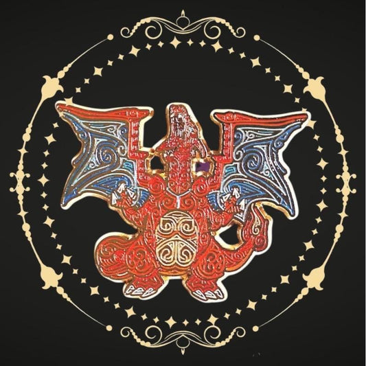 Charizard Hard Enamel Pin: Anime Dragon Backpack Pin