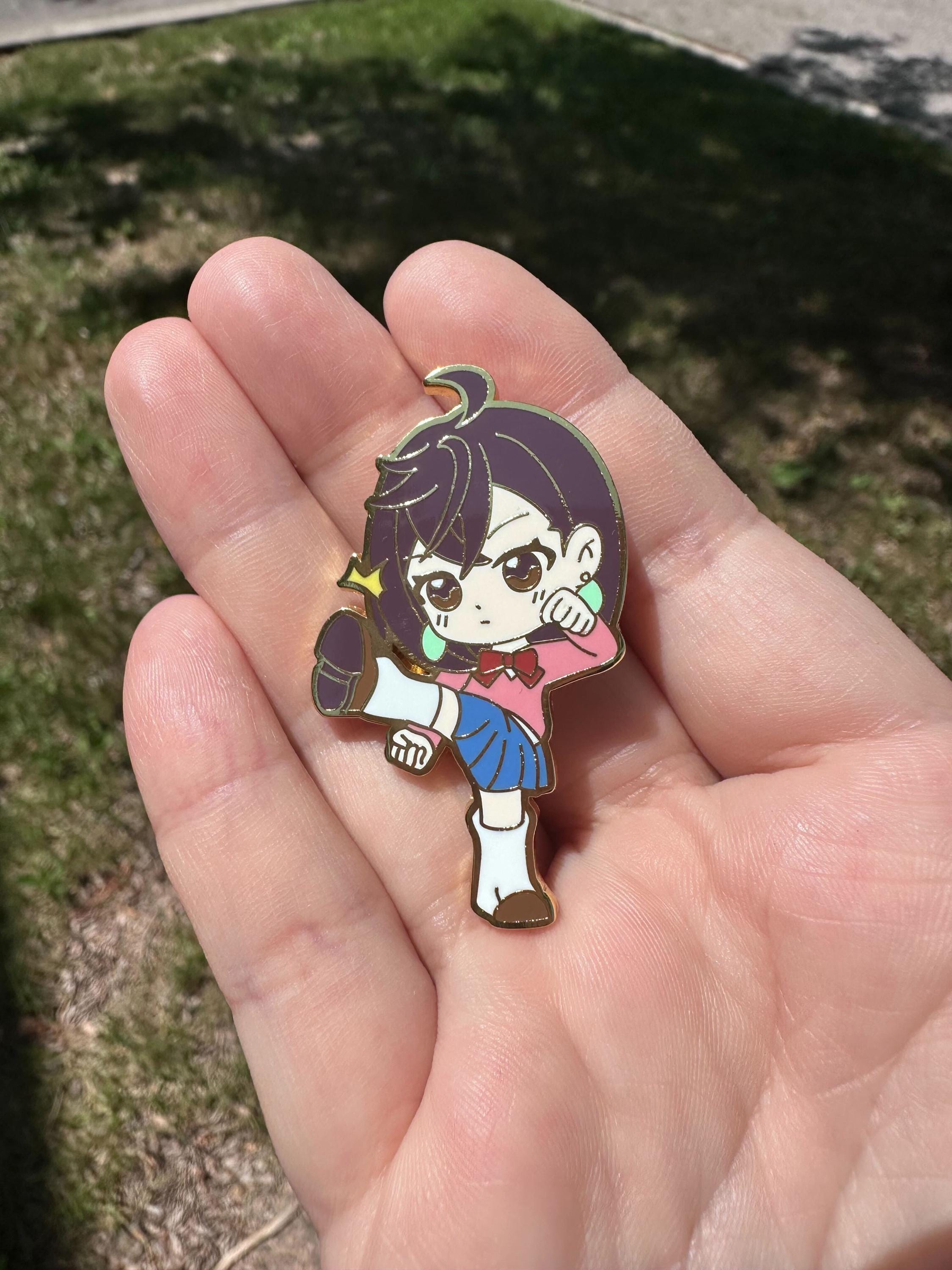 Dandadan Hard Enamel Pins – Momo & Ken Takakura