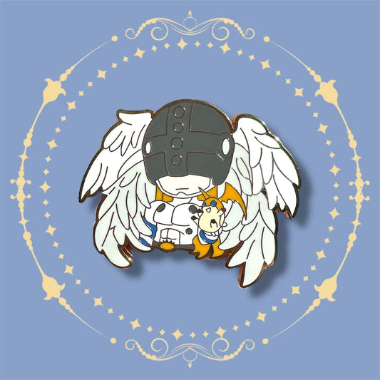 Angemon Enamel Pin | Cute Digimon Accessory (50mm/2")