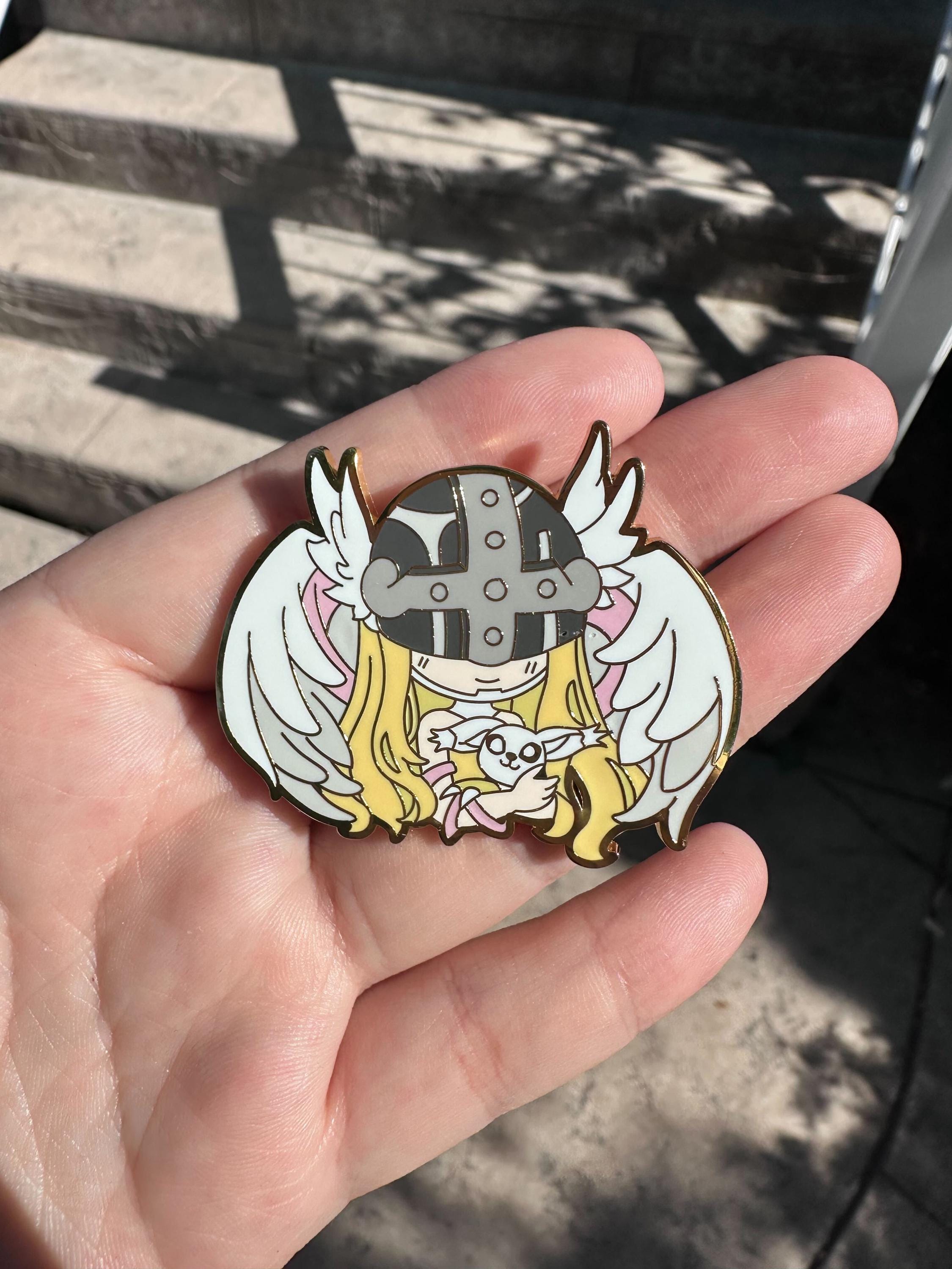 Digimon Enamel pins, Angewomen, Angemon, Greymon pins