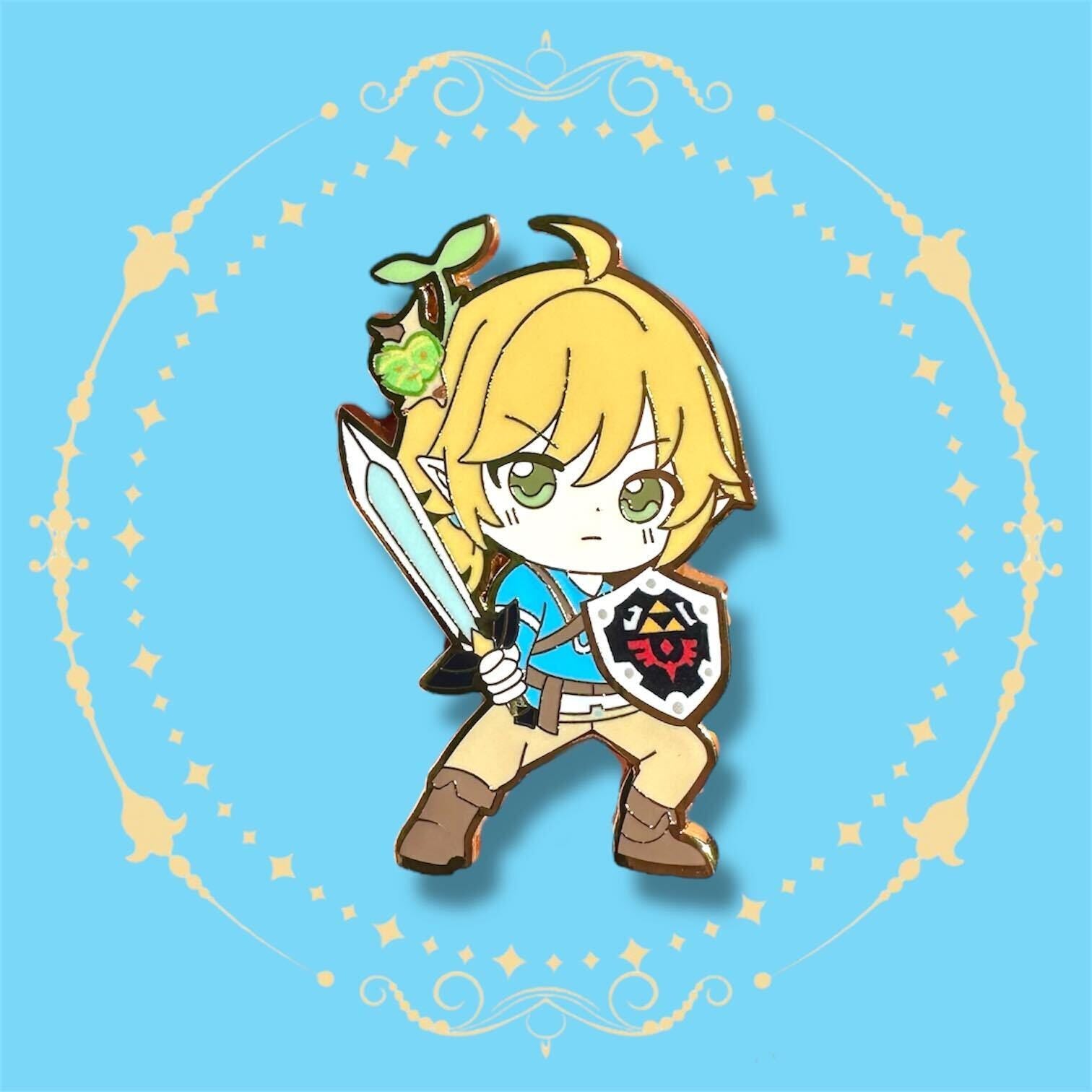 Zelda Enamel Pin | Cute Link Pin, Anime Style