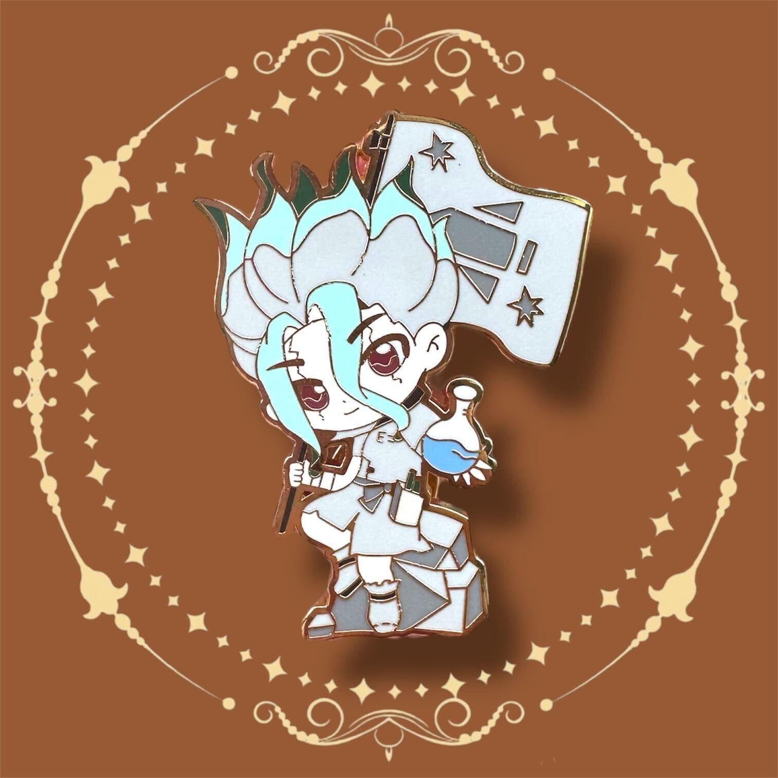 Senku Enamel Pin: Dr. Stone Anime Accessory