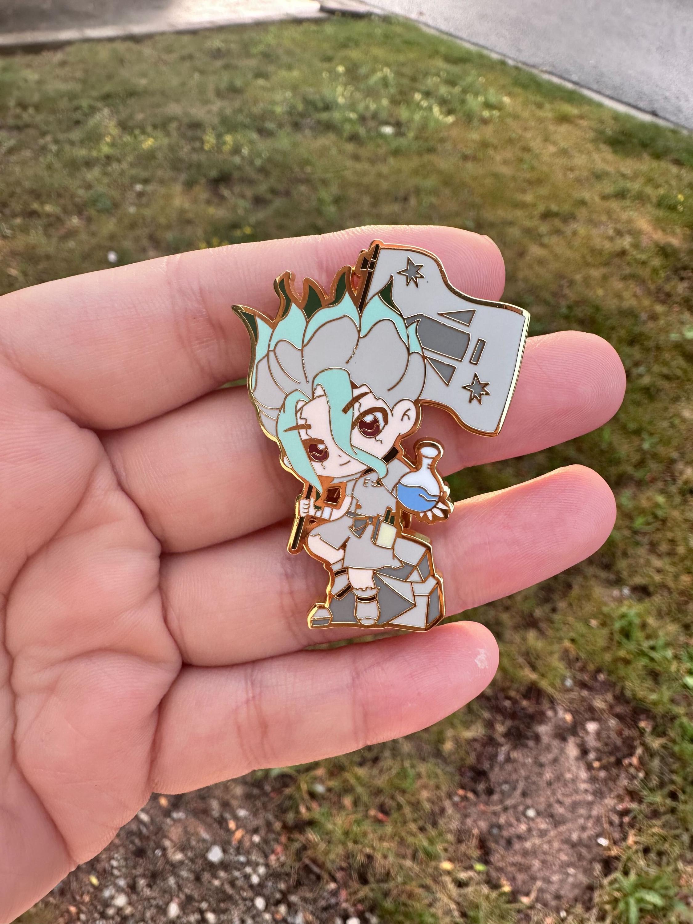 Senku Enamel Pin: Dr. Stone Anime Accessory