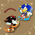 Shadow enamel pin | Sonic pin | Sonic | hedgehog