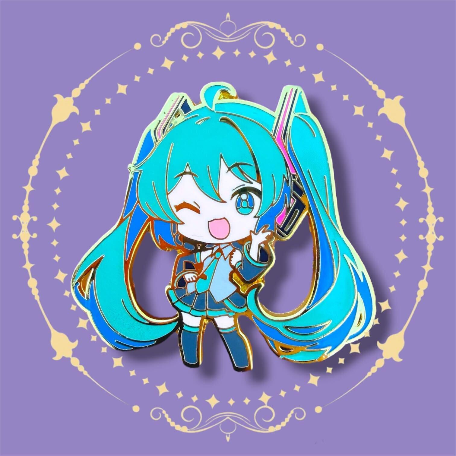 Chibi Miku Hard Enamel Pin | Hatsune Miku