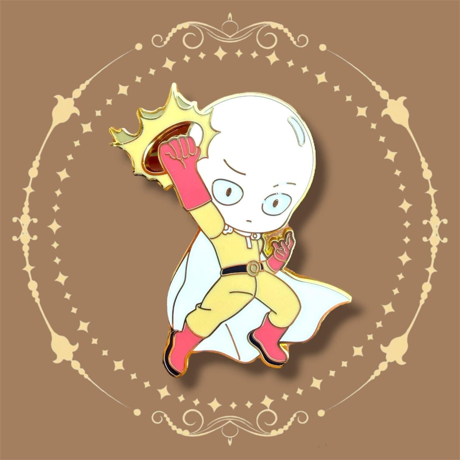 Saitama Hard Enamel Pin | OPM