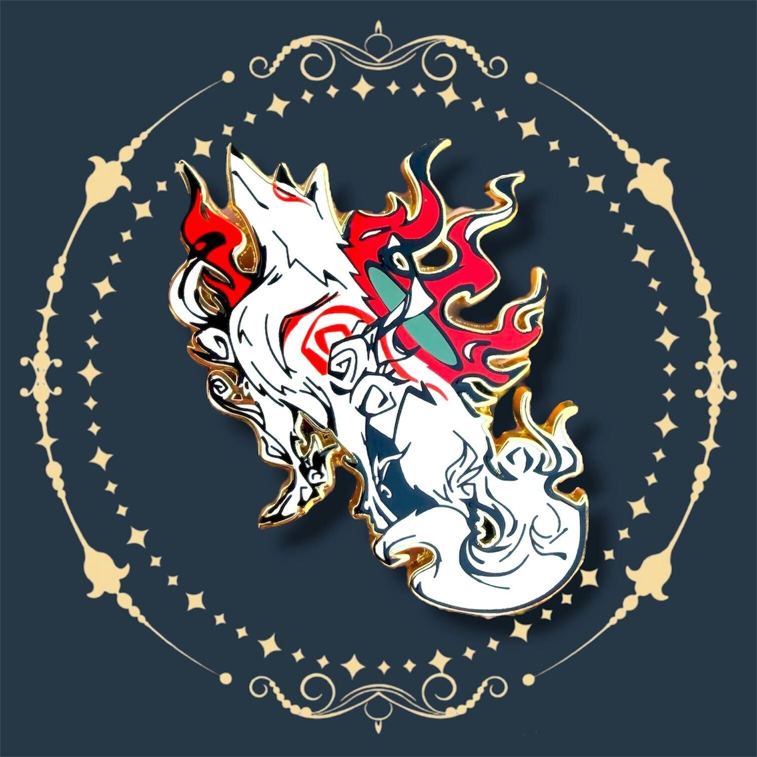 Okami fox Hard Enamel Pin | Okami | Amaterasu