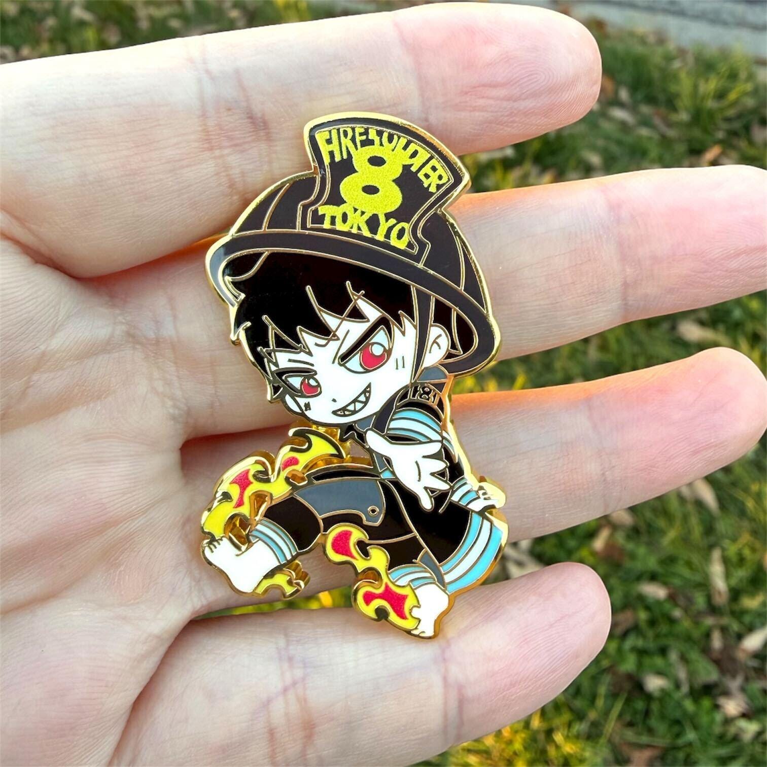 Shinra enamel pin | Kusakabe pin | Fire force