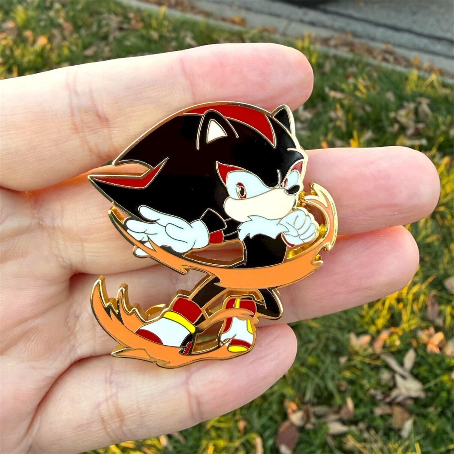 Shadow enamel pin | Sonic pin | Sonic | hedgehog