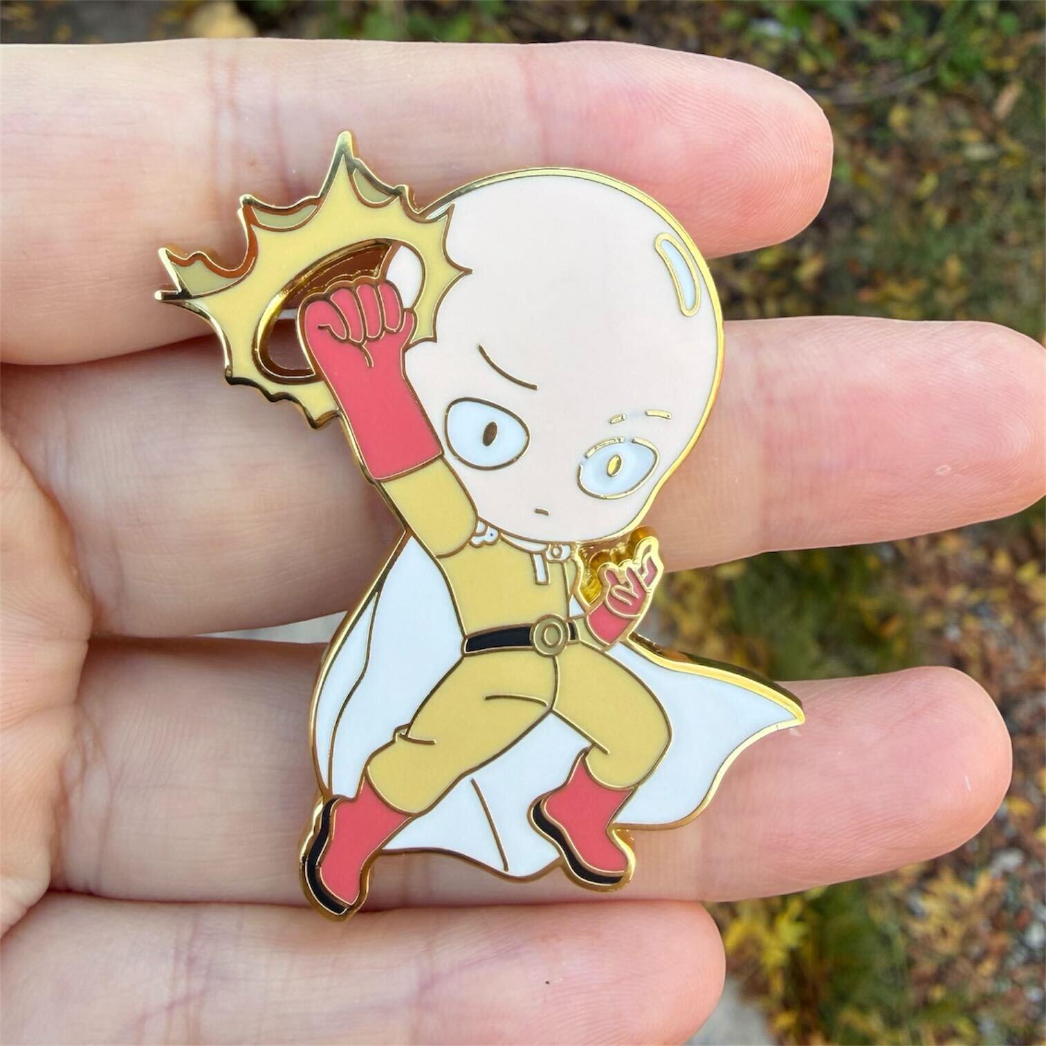 Saitama Hard Enamel Pin | OPM
