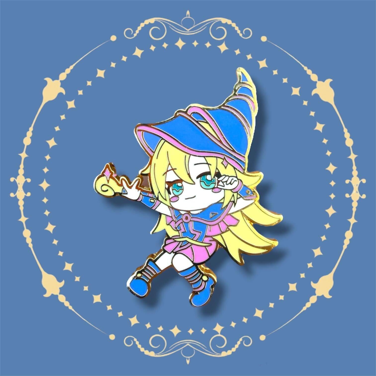 Dark magician girl Hard Enamel Pin | Yugioh, blue eyes white dragon, exodia pins