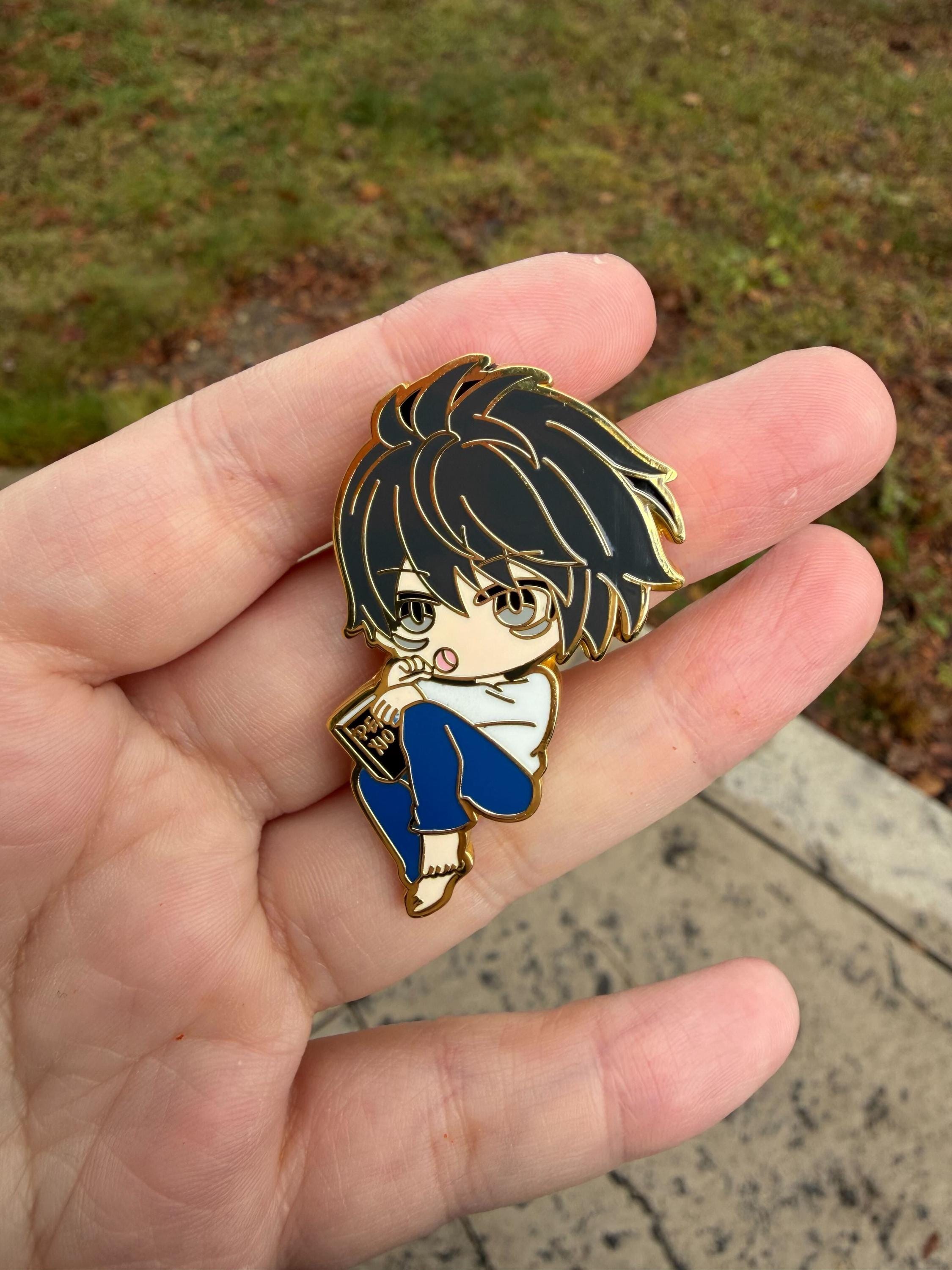 Light Yagami & L Enamel Pin Set | Death note Pins
