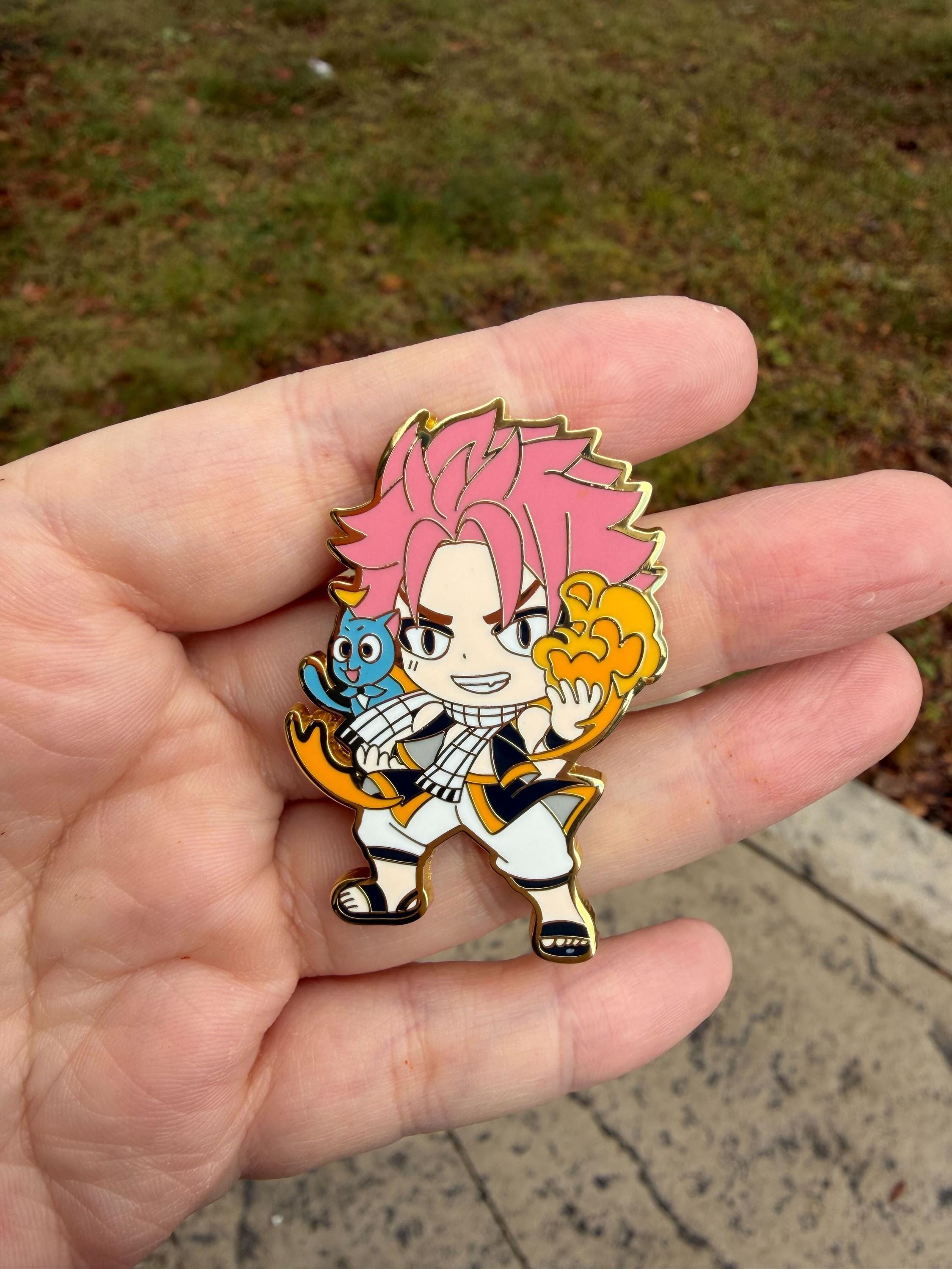 Natsu Dragneel & Lucy Enamel Pin Set | fairy tail Pins