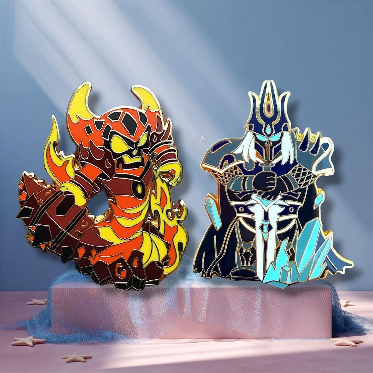 Lich King Hard Enamel Pin | WOW boss pin | Ragnaros pin