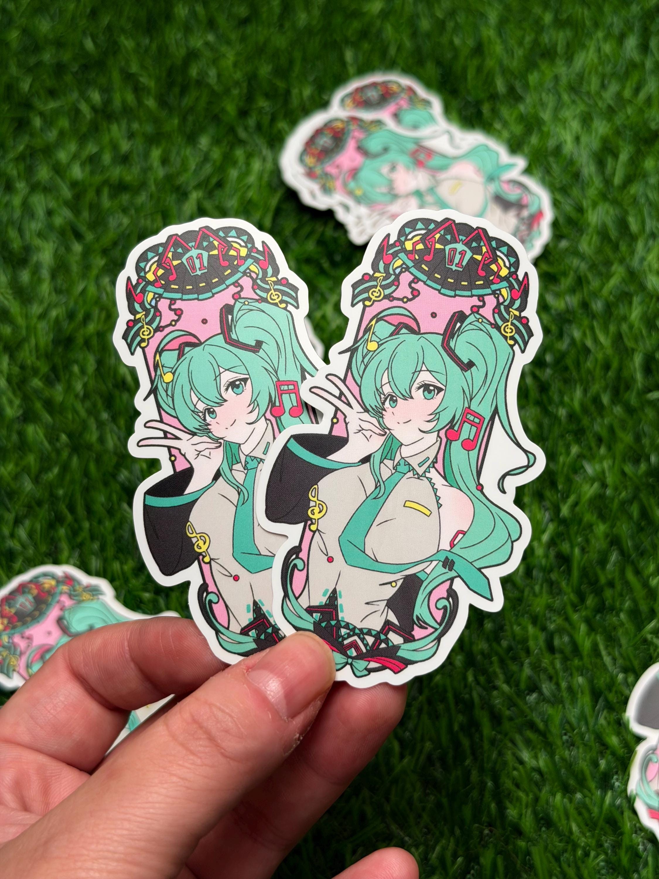 Miku Stickers | Vinyl Waterproof Stickers for Bullet Journal, Planner, Laptop, Water Bottle, Phone Case, Deco | Hatsune Miku